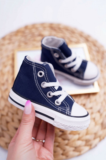 Chaussures pour enfants avec semelle bleu foncé Filemon