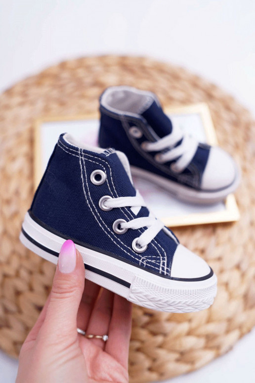 Chaussures pour enfants avec semelle bleu foncé Filemon
