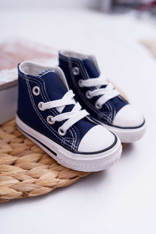 Chaussures pour enfants avec semelle bleu foncé Filemon