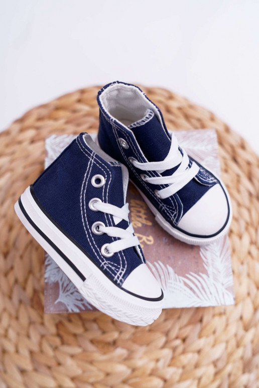 Chaussures pour enfants avec semelle bleu foncé Filemon
