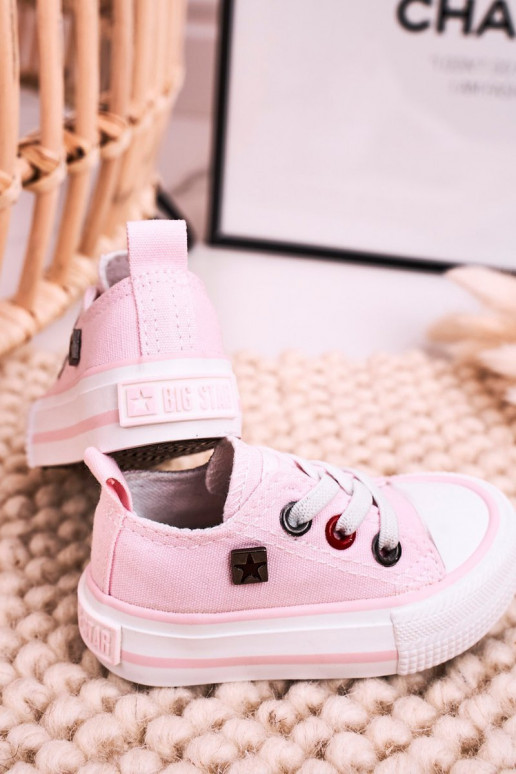 Kinderen Het klassieke model platte sneakers BIG STAR HH374197 roze