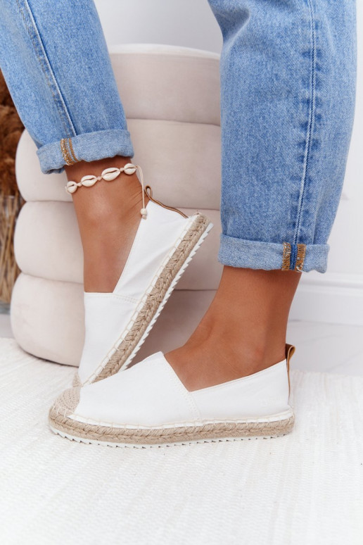 espadrilles Sur une semelle pinto Big Star HH274493 couleur blanche