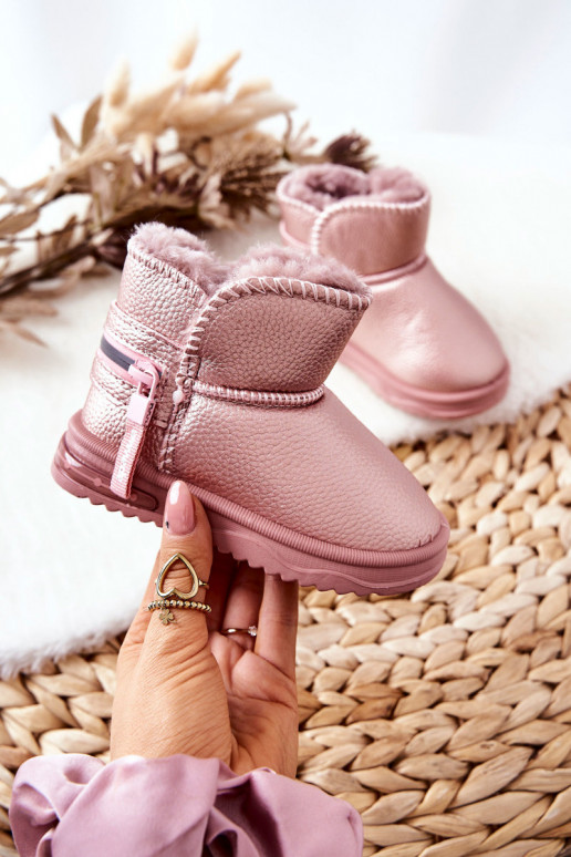 Bottes de neige pour enfants couleur rose Frosty