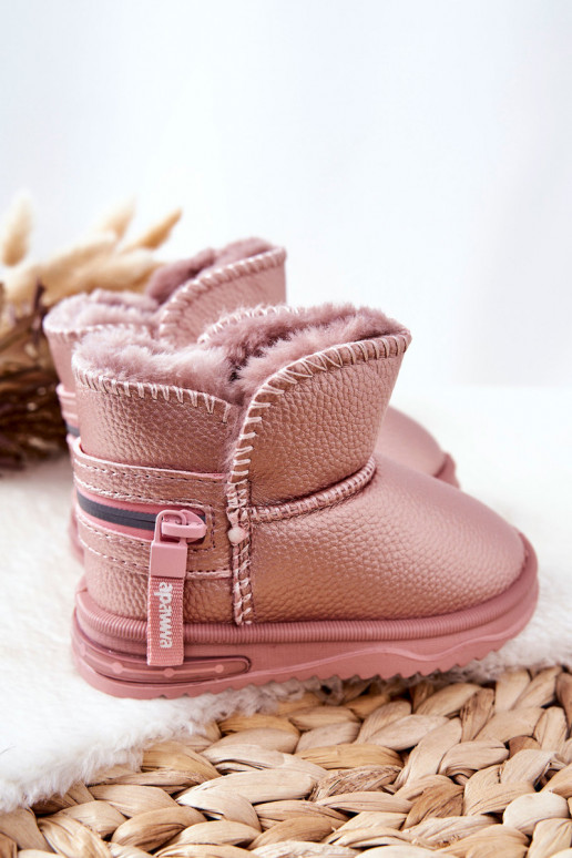 Bottes de neige pour enfants couleur rose Frosty