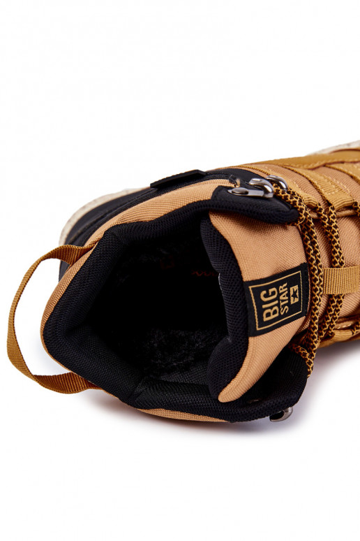 Dames Hoog Inandelschoenen Big Star KK274609 bruine kleur