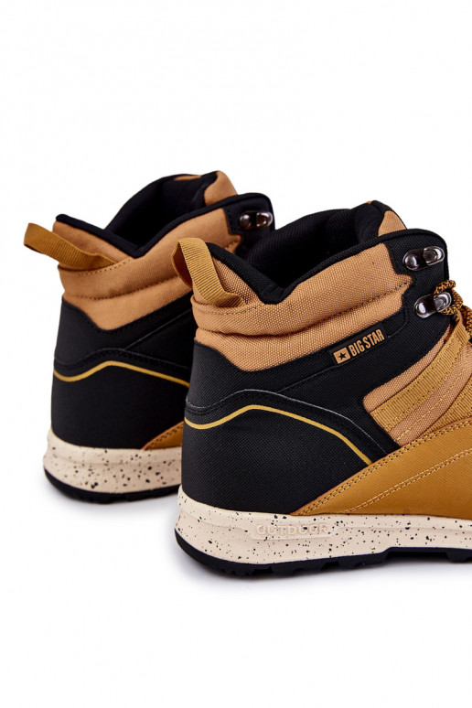 Dames Hoog Inandelschoenen Big Star KK274609 bruine kleur