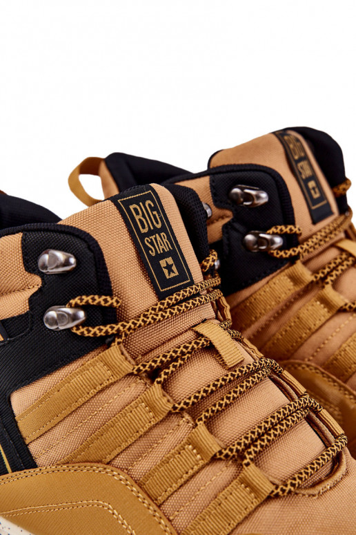 Feminin Groß INanderstiefel Big Star KK274609 braune Farbe