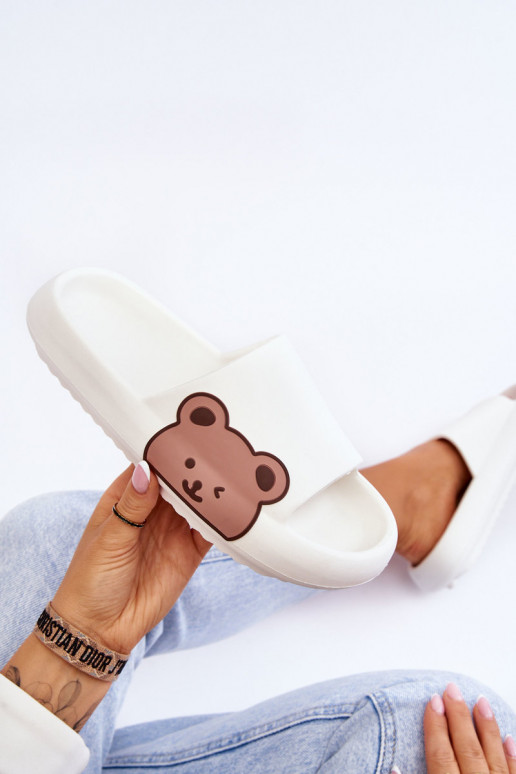 Leichte Hausschuhe mit Bär Zueiße Farbe Parisso