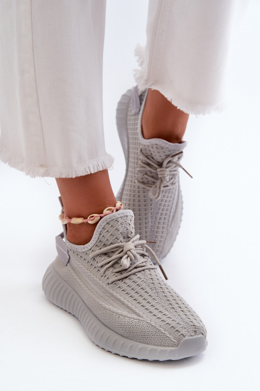 materiaal Persistent model sportschoenen Dames grijs Nelmarie