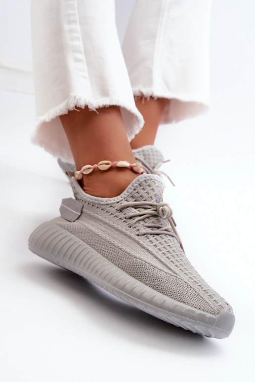 materiaal Persistent model sportschoenen Dames grijs Nelmarie