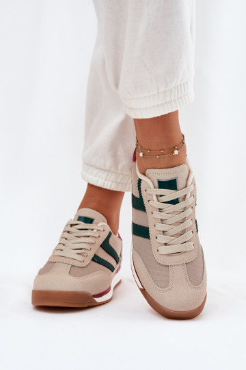 Laag Sneakers model schoenen Dames beige Rulaana 2