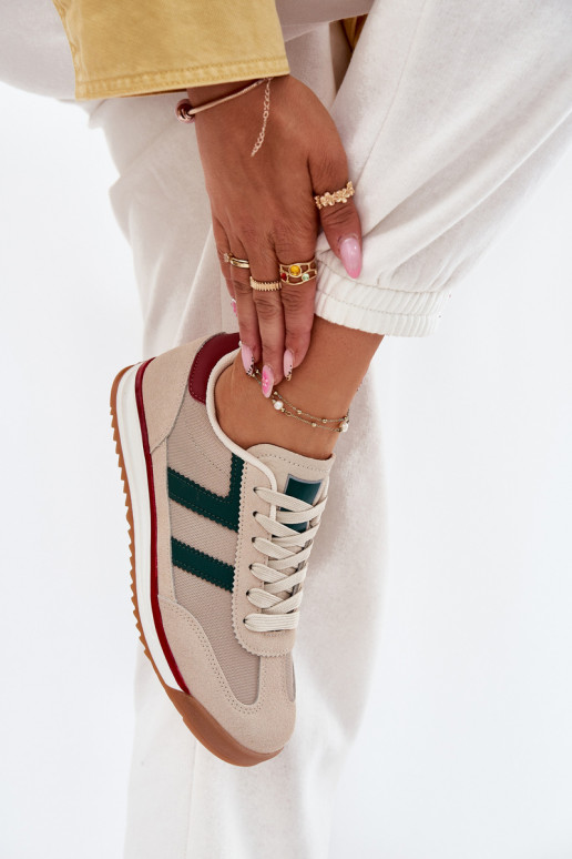 Laag Sneakers model schoenen Dames beige Rulaana