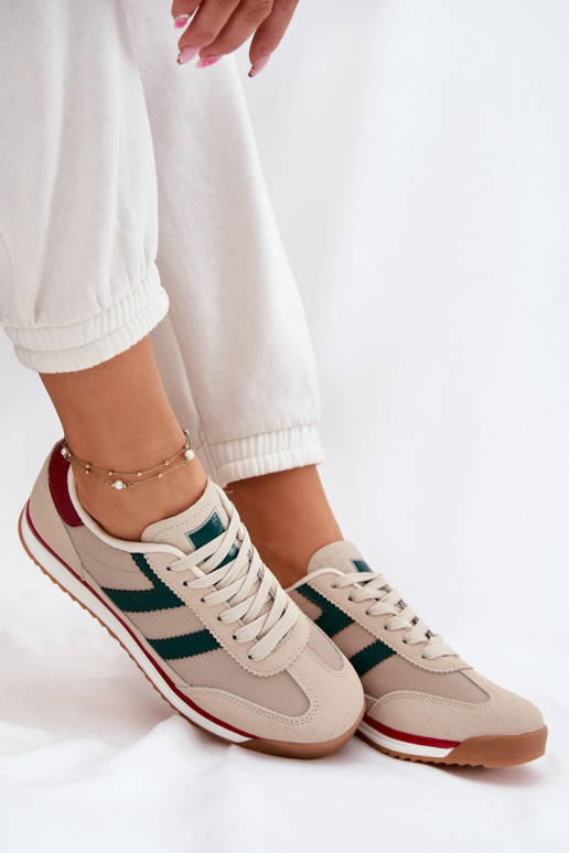 Faible Chaussures modèle baskets Féminin beige Rulaana