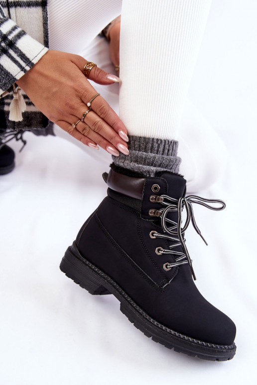 Féminin réchauffer Bottes chaussures couleur noire Lonne