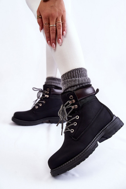Féminin réchauffer Bottes chaussures couleur noire Lonne