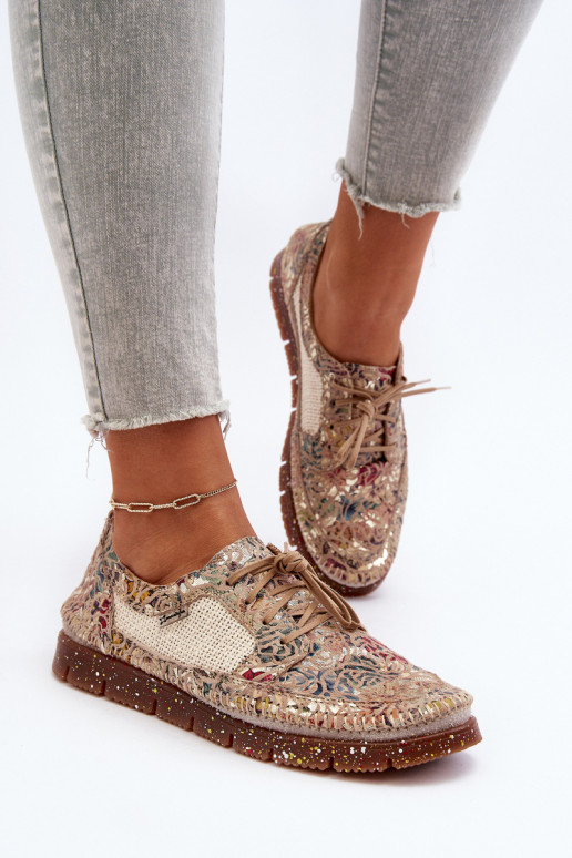 À motifs chaussures Féminin Il fautciejka 06347-04 beige