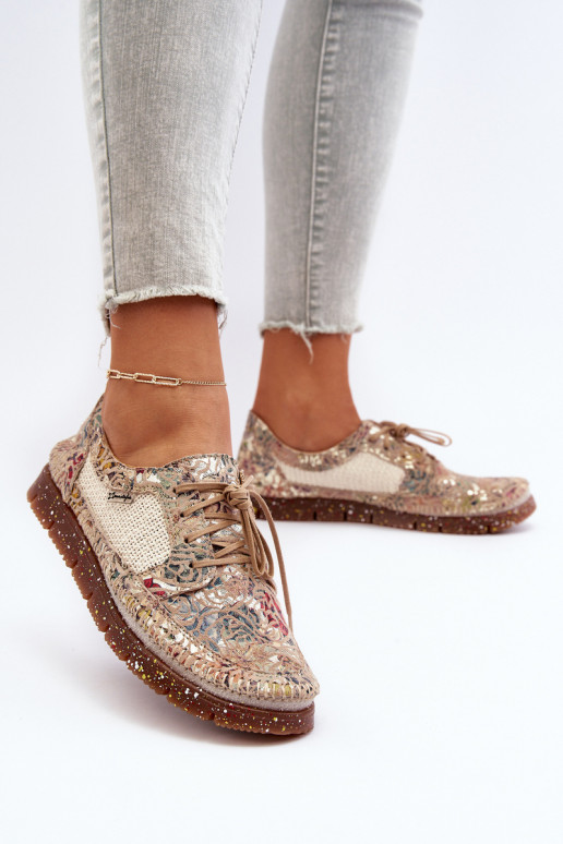 À motifs chaussures Féminin Il fautciejka 06347-04 beige