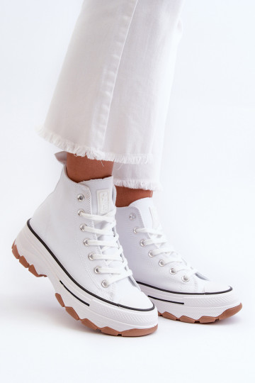 Bottines décontractées pour femmes avec plateforme blanches Valvia 2