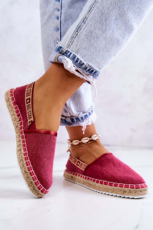 Espadrilles Ein überzeugendes Stilvollll Big Star JJ274880 Dunkelpink