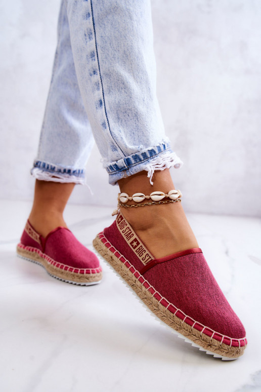  Espadrilles Ein überzeugendes Stilvollll Big Star JJ274880 Dunkelpink