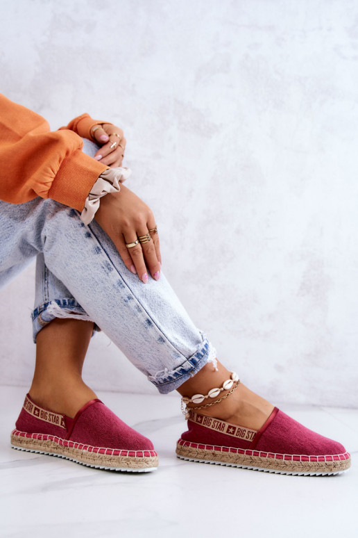  Espadrilles Ein überzeugendes Stilvollll Big Star JJ274880 Dunkelpink