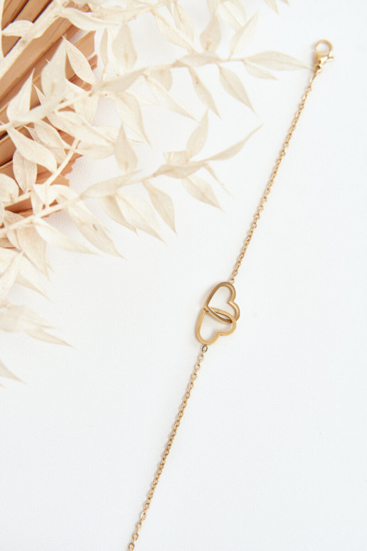 Armband Met Harten gouden kleur