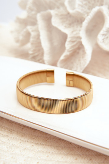 Elastyczna Armband Dames uit roestvrij staal gouden kleur 2