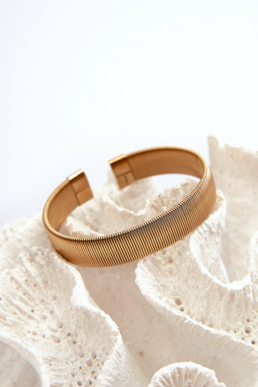 Elastyczna Ein Armband Feminin aus Edelstahl goldene Farbe