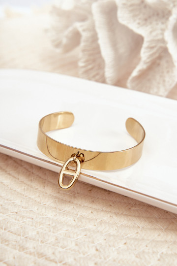 Armband met ornamenten van roestvrij staal in gouden kleur 2
