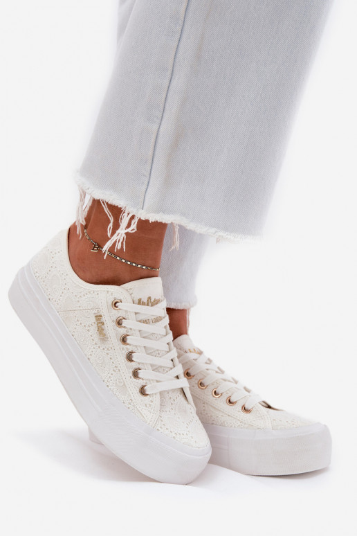 Chaussures de loisirs avec de la dentelle Lee Cooper LCDANS-25-31-3438L couleur blanche