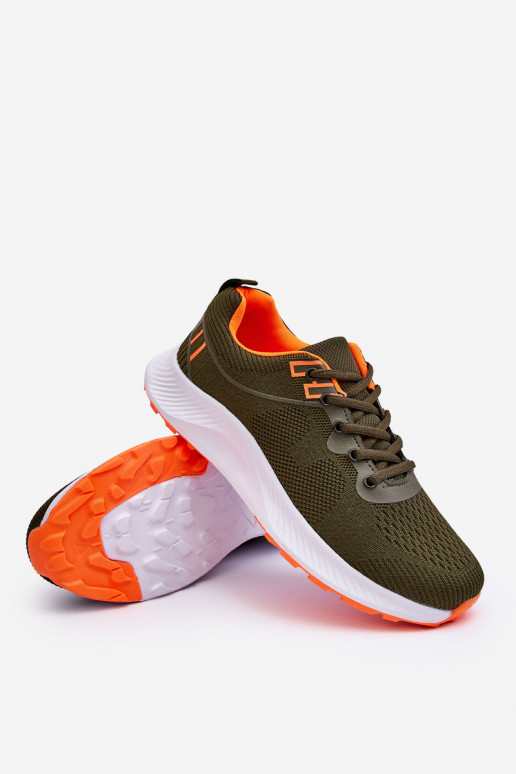 Het klassieke model Het heeftnnen Sportieve stijl schoenen met veters kaki kleuren Jasper