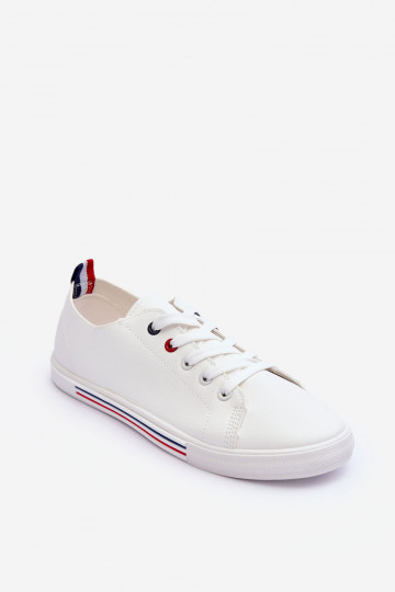 Peau baskets Féminin couleur blanche Mossaia 2