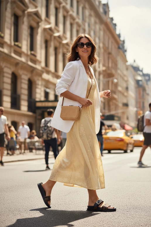 Damenhausschuhe mit goldenen Schnallen schZuarze Farbe Fiorisse