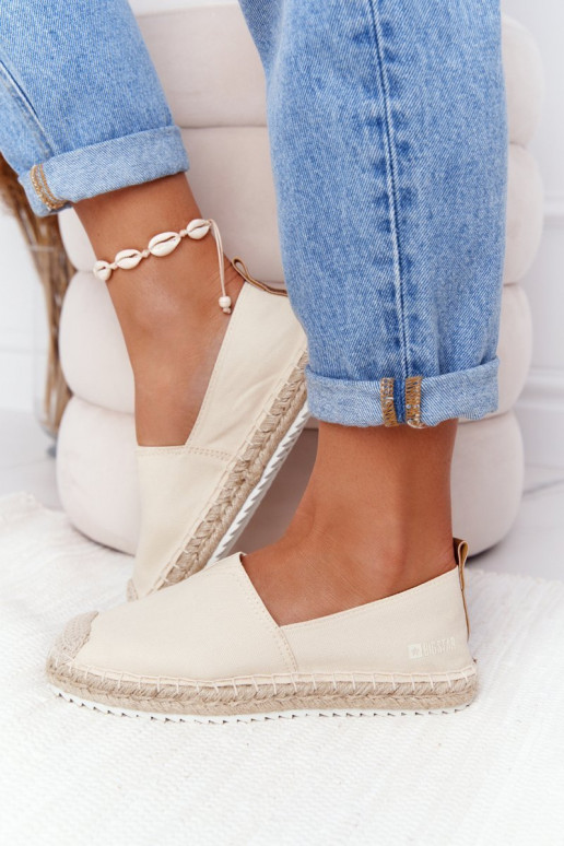 espadrilles Op een gevlochten zool Big Star HH274501 beige