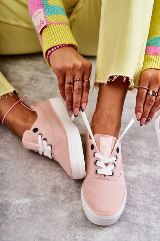  Feminin Turnschuhe Big Star KK274020 Nude