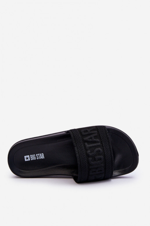 Féminin Pantoufles à la mode Big Star LL274A158 couleur noire