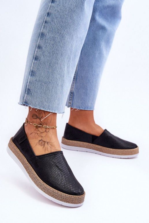 Leren espadrilles Mocassins Big Star LL276002 zInart