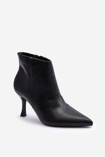 Bottes pour femmes avec des talons fins couleur noire Merisa