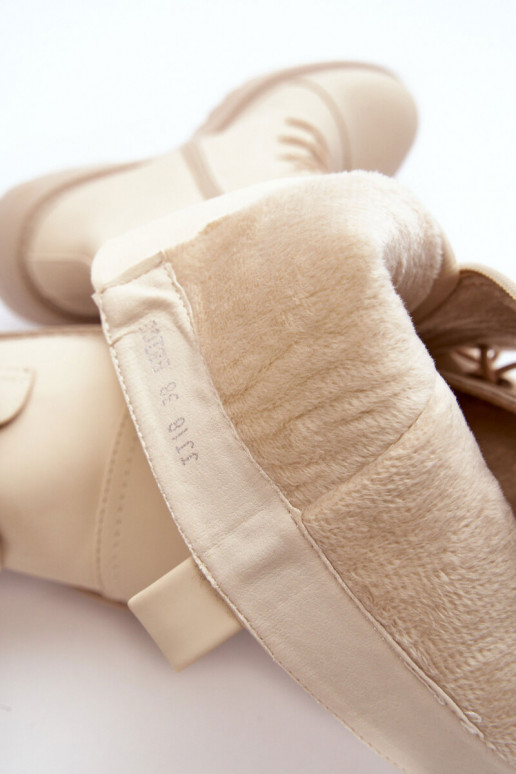 mit Schnürsenkeln sich Zuarm laufen Stiefel Kirschblütenschuhe Gegen die Straße Beige Bergdis