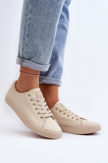 Feminin Haut mit Riemen Klassisches Stilvollll lässige Schuhe Beige Misima 2