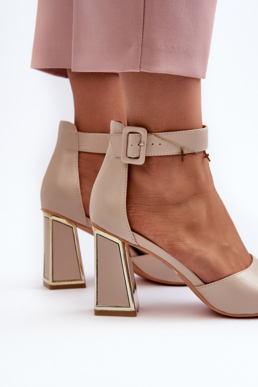Style élégant Sandales à talons hauts pour femme beige Rosazara