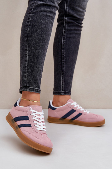 Chaussures modèle baskets Le bas des femmes couleur rose EnnorÀen 2