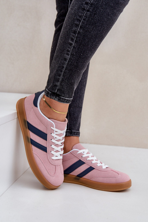 Sneakers model schoenen Dames laag roze EnnorInen
