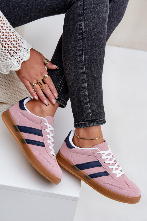 Chaussures modèle baskets Le bas des femmes couleur rose EnnorÀen