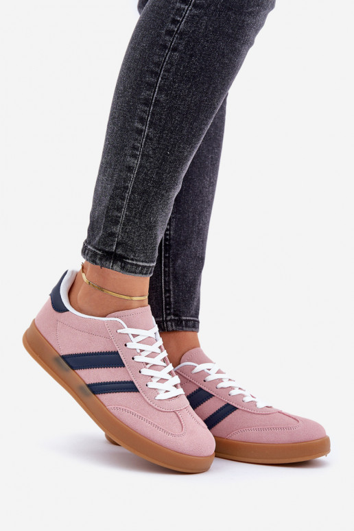 Sneakers model schoenen Dames laag roze EnnorInen