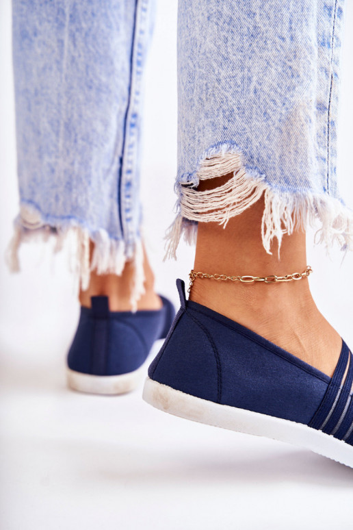 Feminin Turnschuhe  Slip-On Dunkelblau Lilis