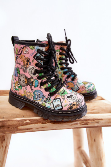 INarme kinderschoenen Afafdrukkenken roze Dexi