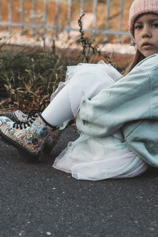 Chaussures chaudes pour enfants Imprimer couleur rose Dexi