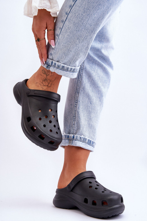 Slippers van Crocs-schuim met trendy massieve zolen zInart Katniss