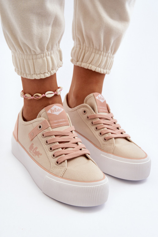 materiaal Vrijetijdsschoenen Lee Cooper LCIN-24-31-2196 beige